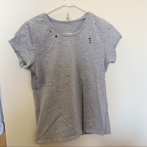 LF Gray Distressed Tee